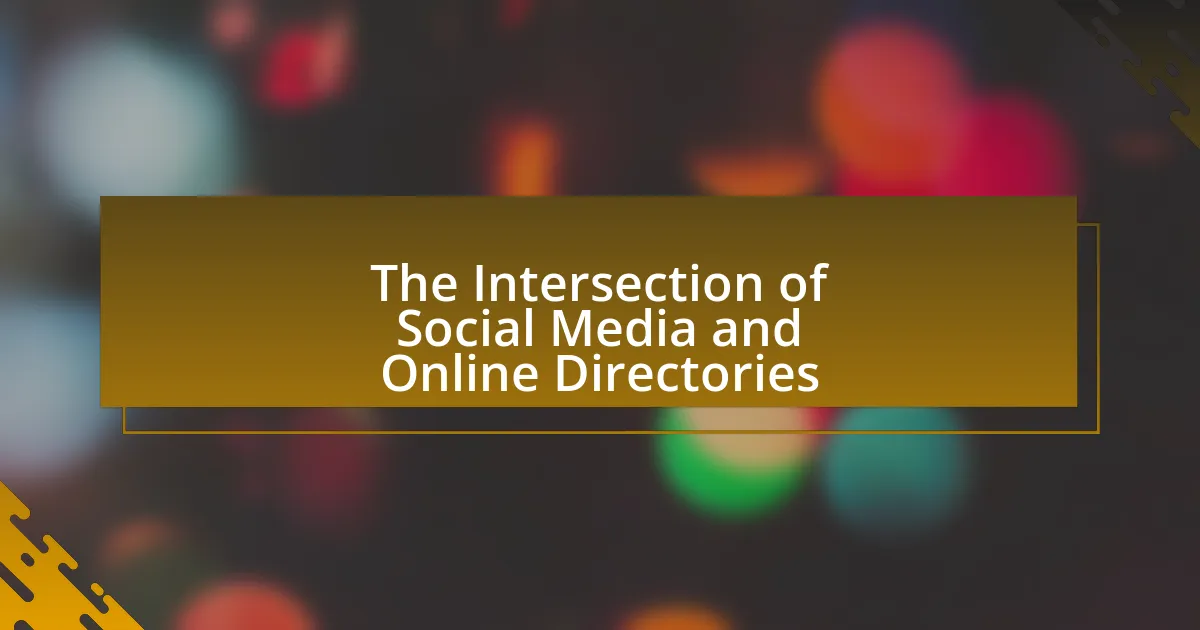 The Intersection of Social Media and Online Directories