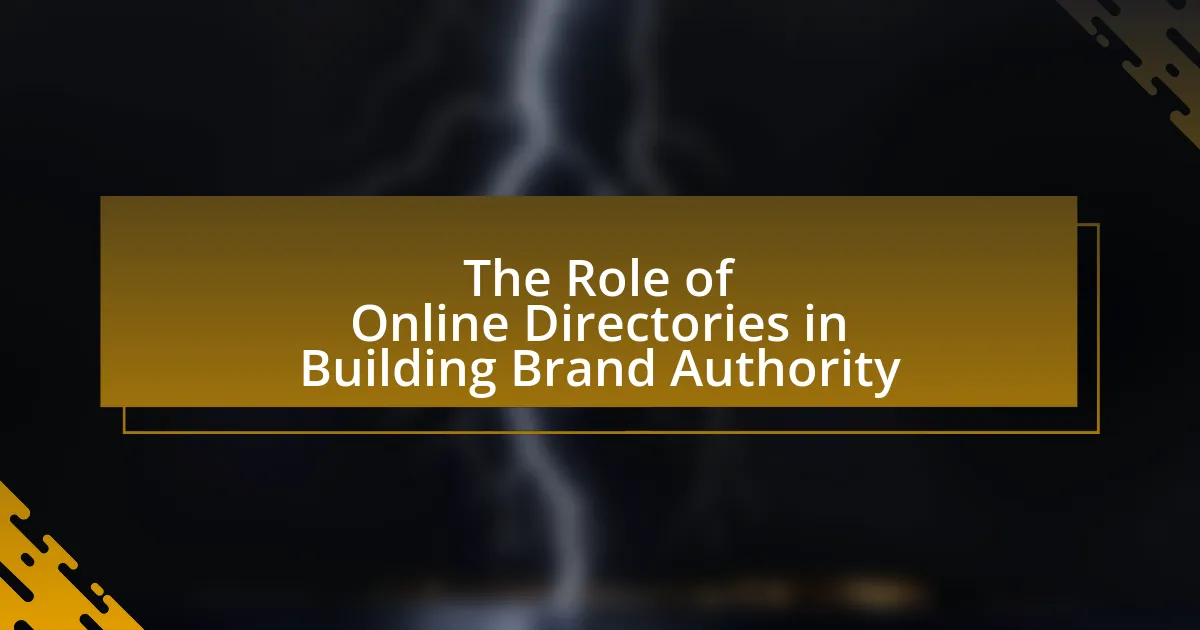 The Role of Online Directories in Building Brand Authority