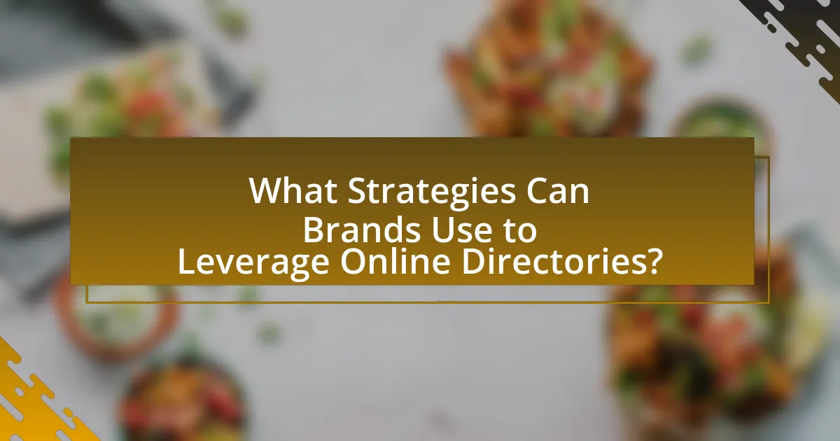 What Strategies Can Brands Use to Leverage Online Directories?