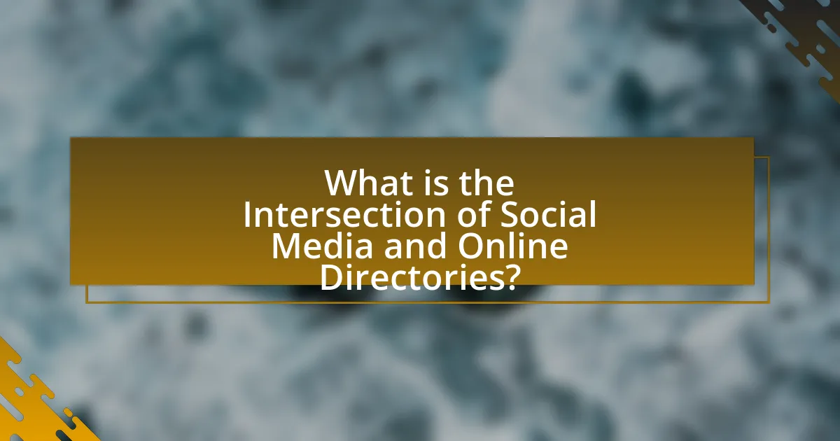 What is the Intersection of Social Media and Online Directories?